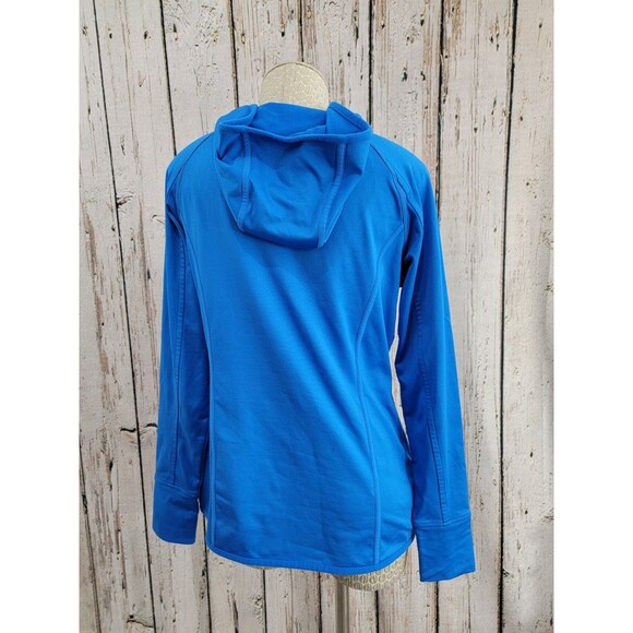 ATHLETA Plush Tech Hoodie Pullover Blue Hooded Sweatshirt Women's Medium EUC - Picture 7 of 11